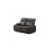 Cinema Grey Electric Leather 3+2 Recliner Sofa Set  With Two Cup Holders 2