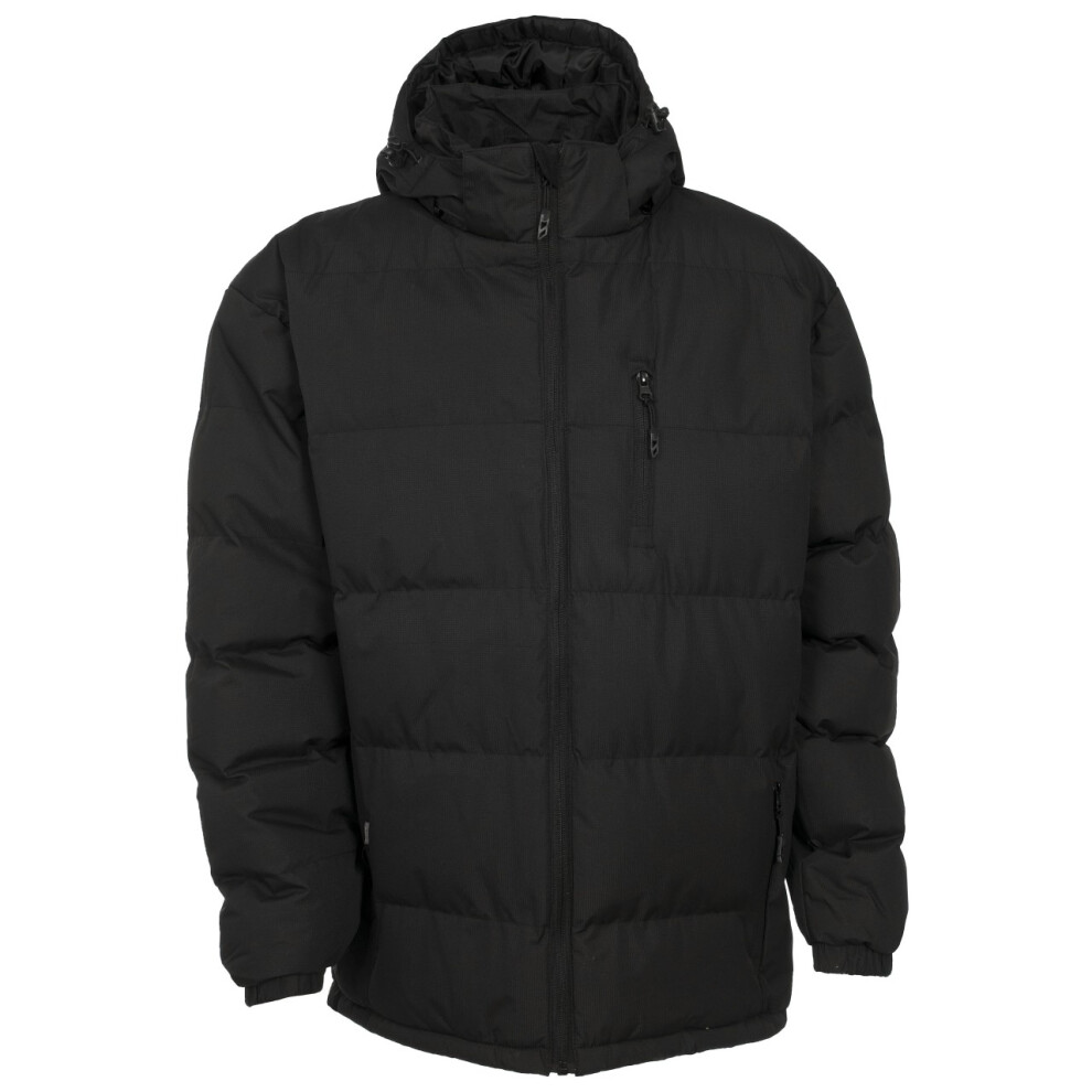 (XXL, Black) Trespass Mens Clip Padded Jacket