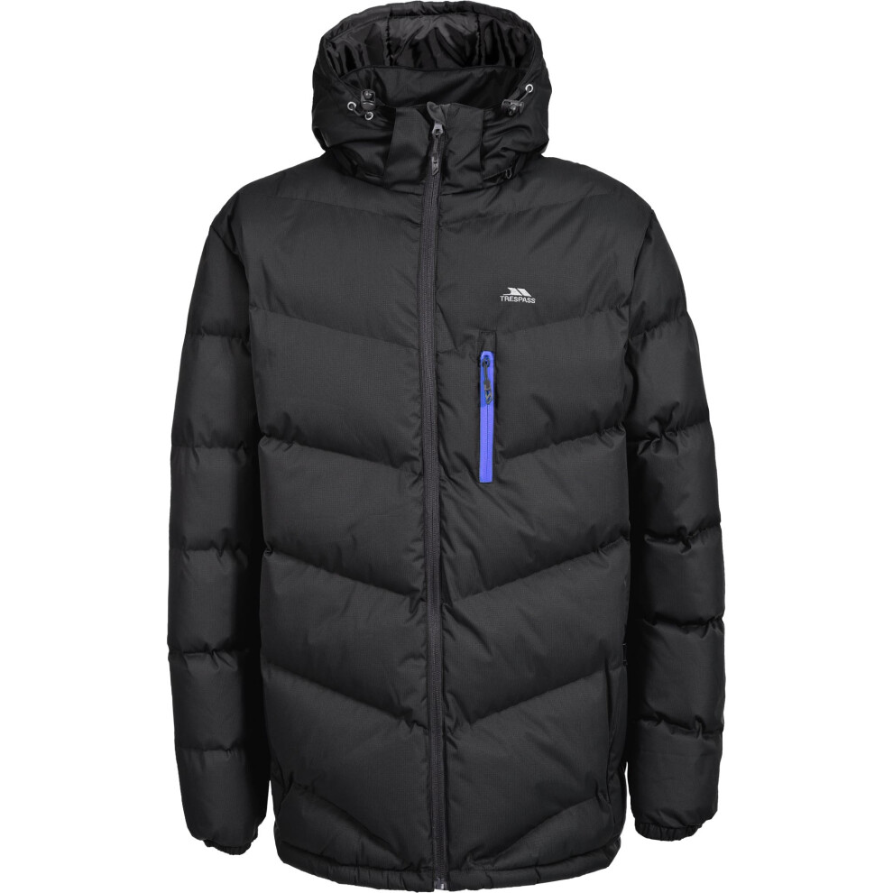 Men's Trespass Mens Blustery Padded Jacket - Black - Size: 42/Regular