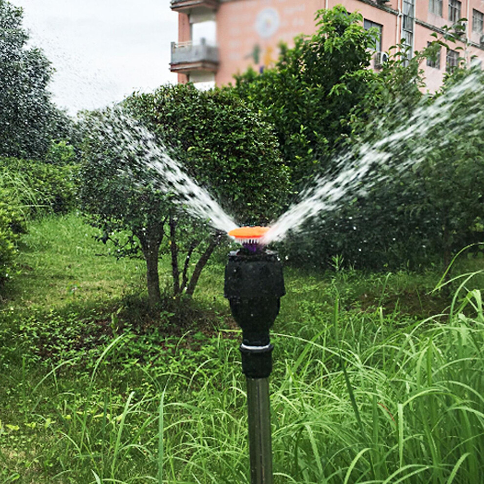 (Black) Rotating Tripod Sprinkler, 360 Degree Automatic Rotating Irrigation Watering Sprinklers Black