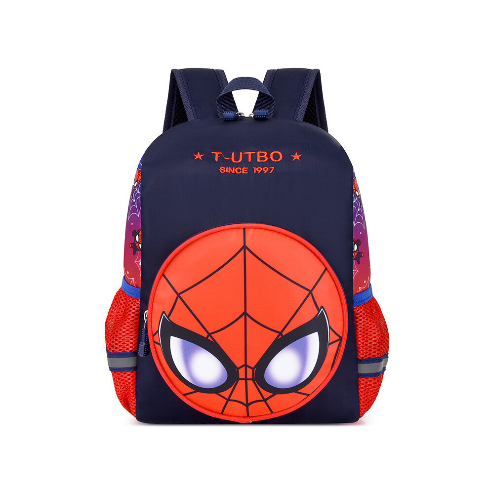 Spiderman Cute Nylon Preschool Backpack For Kids Adorable Cartoon Design School Bag Unisex