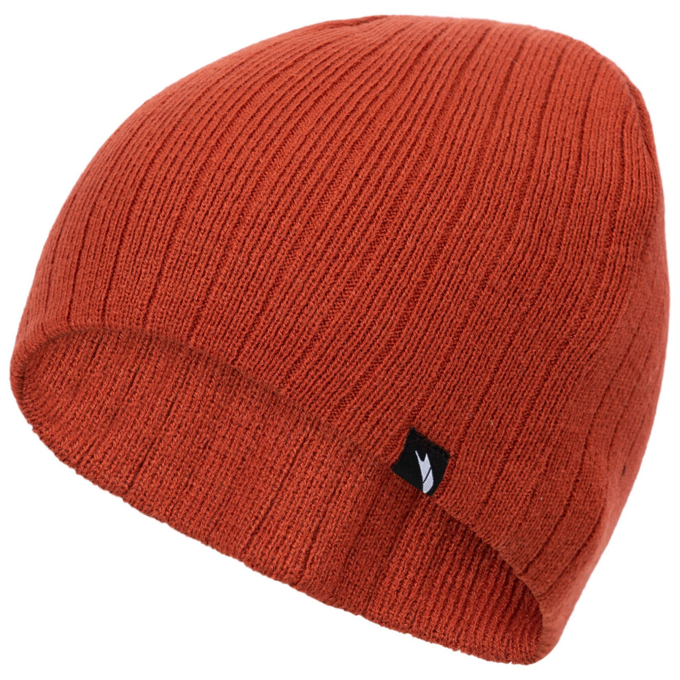 Men's Trespass Mens Stagger Knitted Beanie Hat - Orange - Size: ONE Size