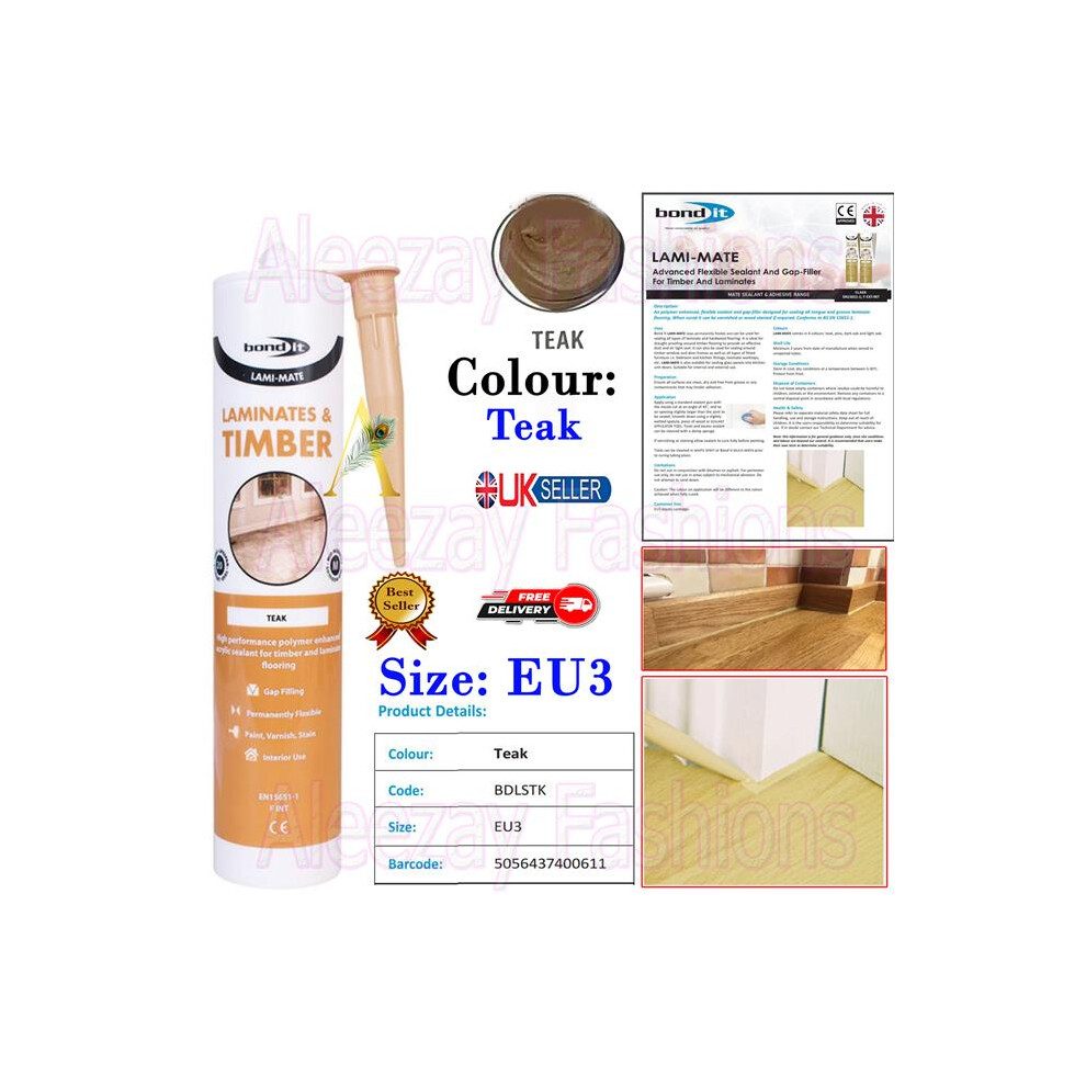 B&Q - Lami Mate Flexible Sealant Gap FillerTeak - Image 4