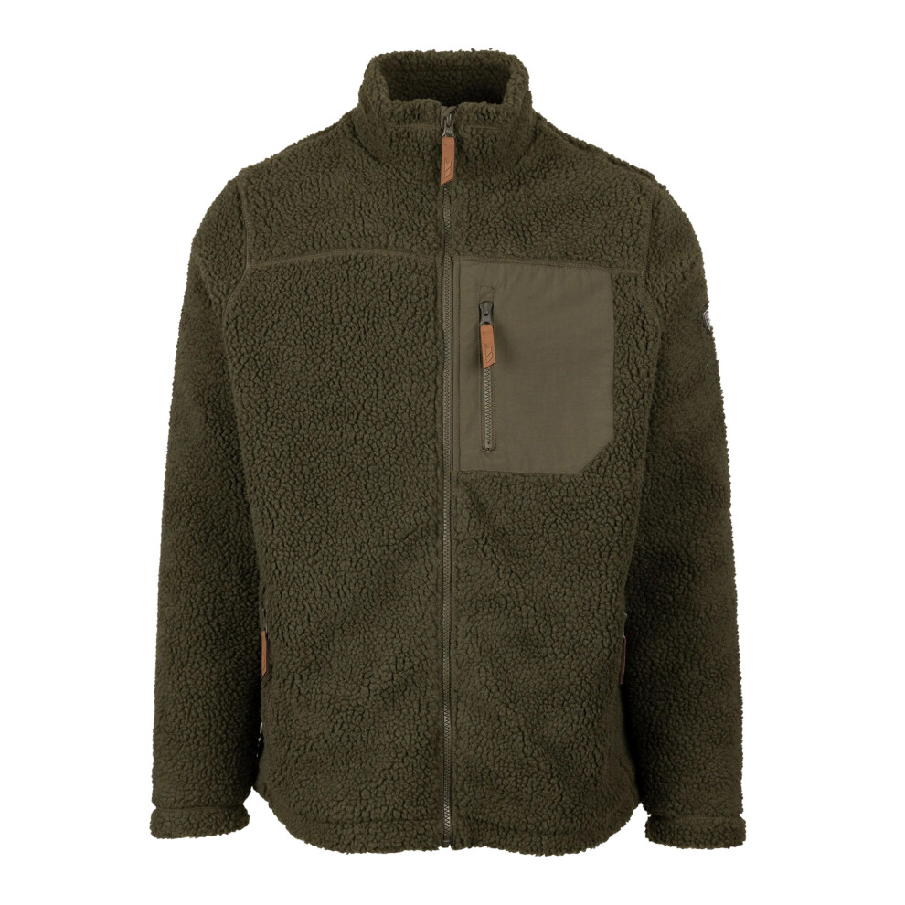 Men's Trespass Mens Buck Fleece Jacket - Green - Size: Regular/36