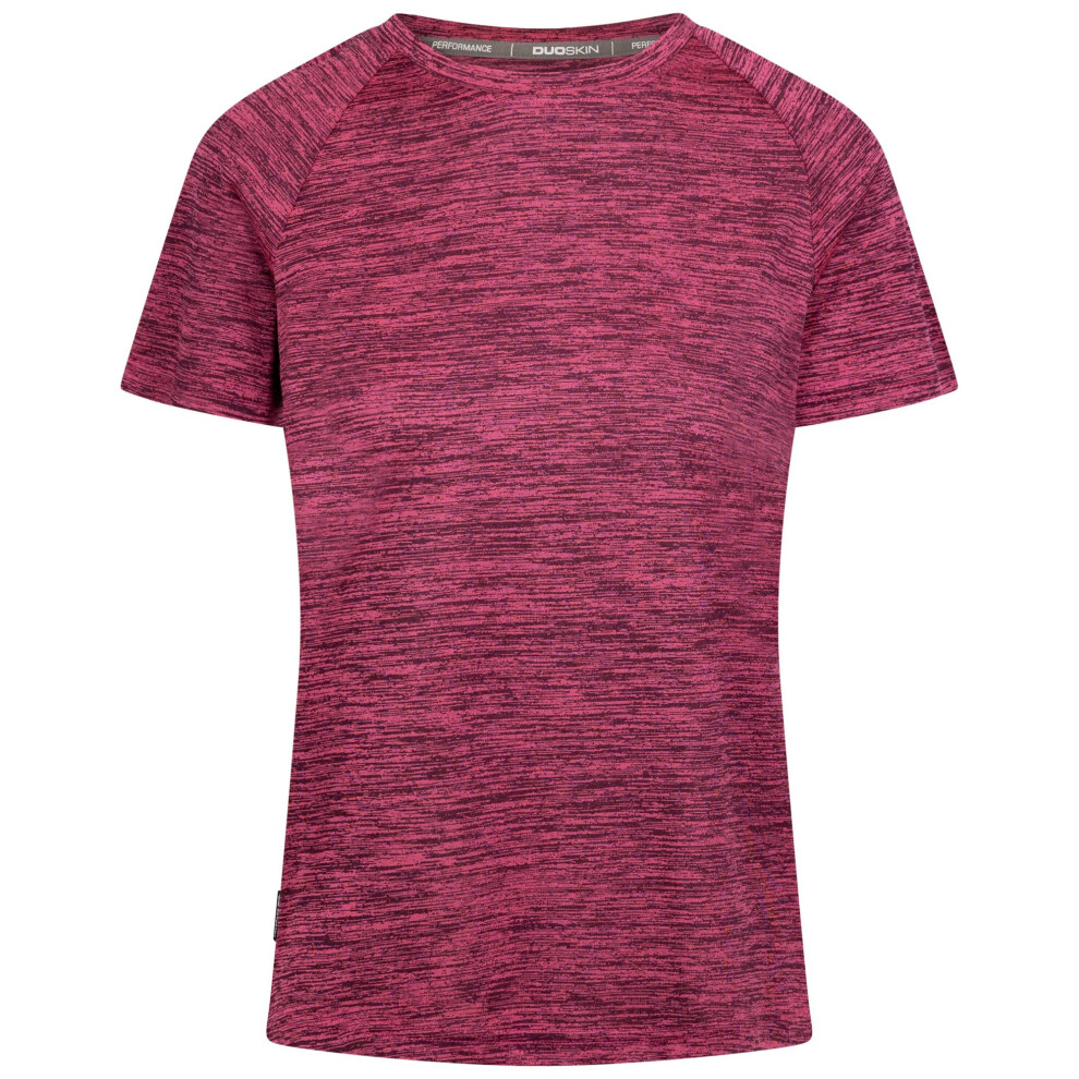 (L, Cassis Marl) Trespass Womens/Ladies Selinne Duo Skin Active Top