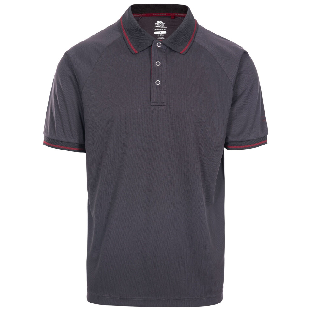 (M, Dark Grey) Trespass Mens Bonnington Polo Top