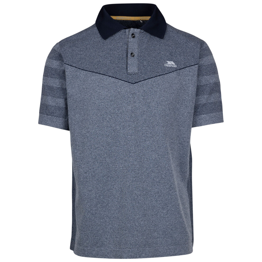 (M, Navy Marl) Trespass Mens Nab TP75 Active Polo Shirt