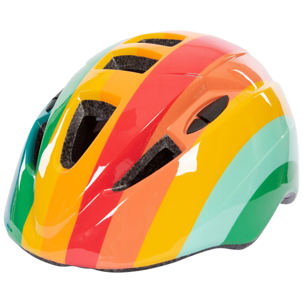 Trespass Childrens/Kids Dunt Rainbow Striped Mountain Biking Helmet-image-OPC-PF2KX2S-NEW