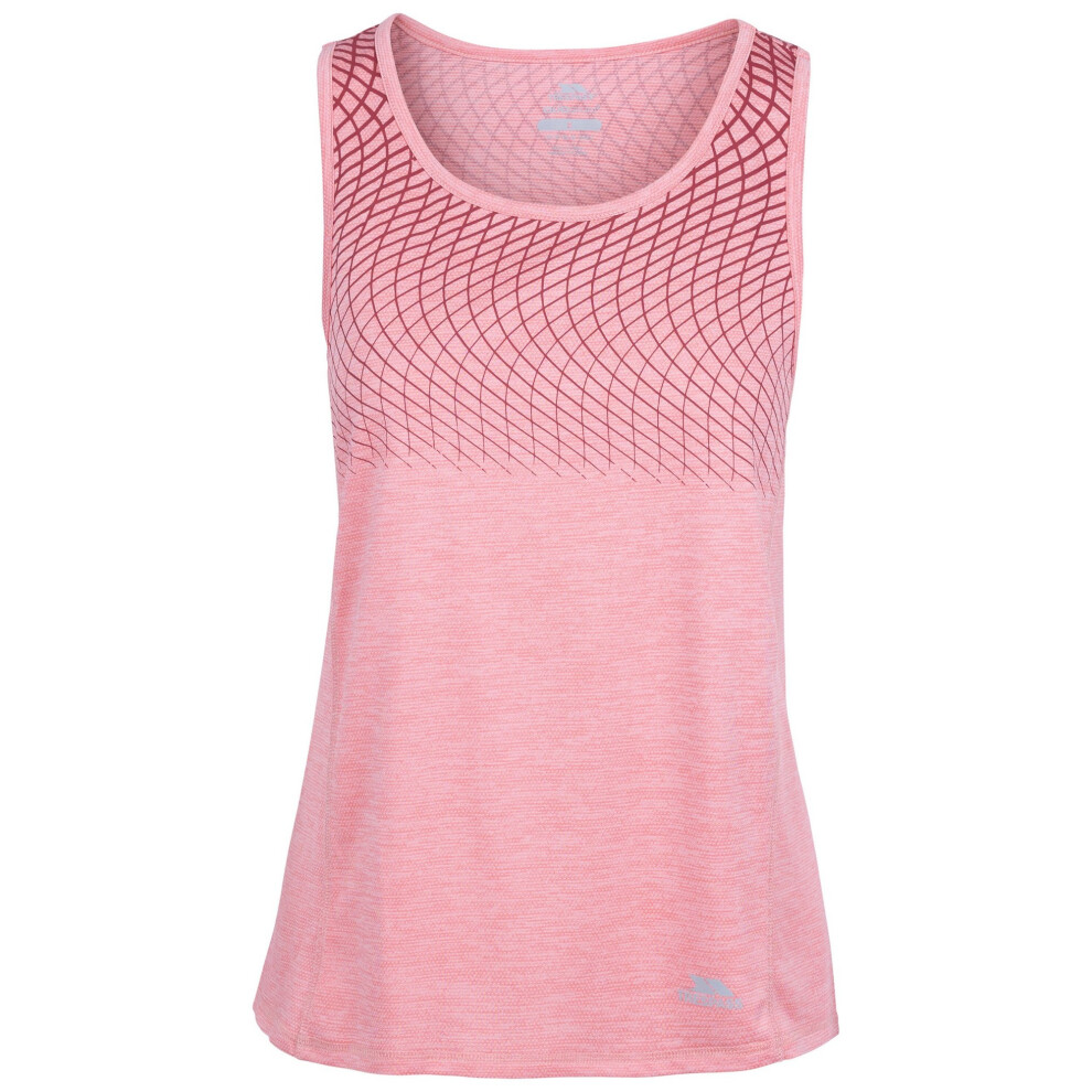 Women's Trespass Womens/Ladies Lopu TP75 Active Tank Top - Pink Shell - Size: 6