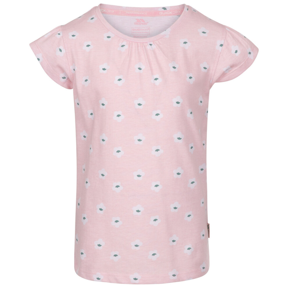 Girl's Trespass Girls Present T-Shirt - Pink - Size: 7 years/8 Years