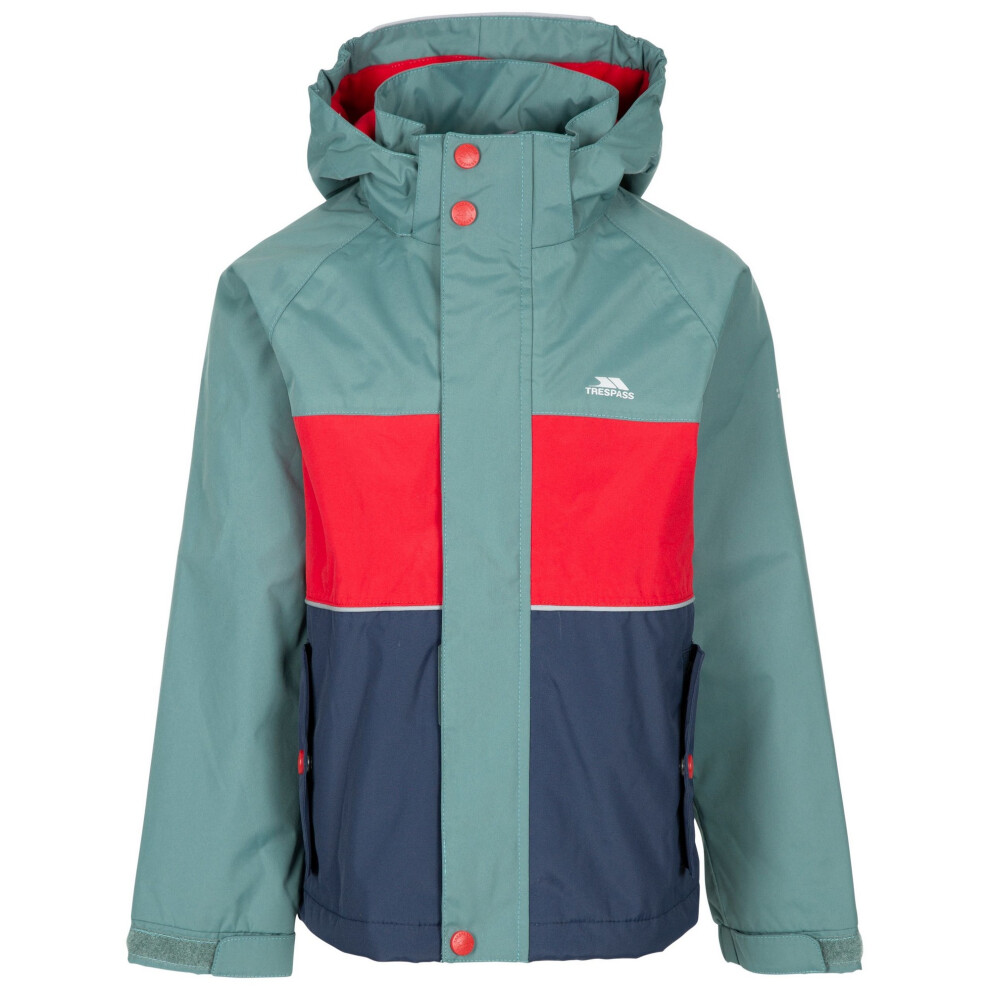 (11-12 Years, Spruce Green) Trespass Childrens/Kids Ocean Waterproof Jacket