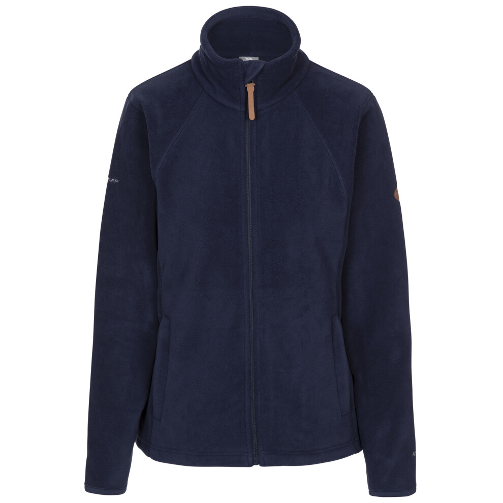 (XL, Navy) Trespass Womens/Ladies Trouper Leather Trim Fleece Jacket