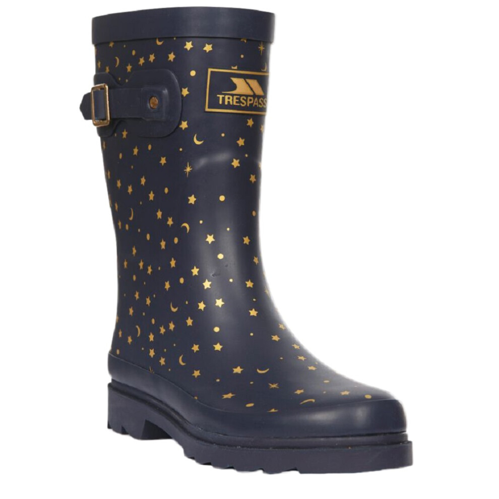 (4 UK, Midnight) Trespass Womens/Ladies Celeste Printed Wellington Boots
