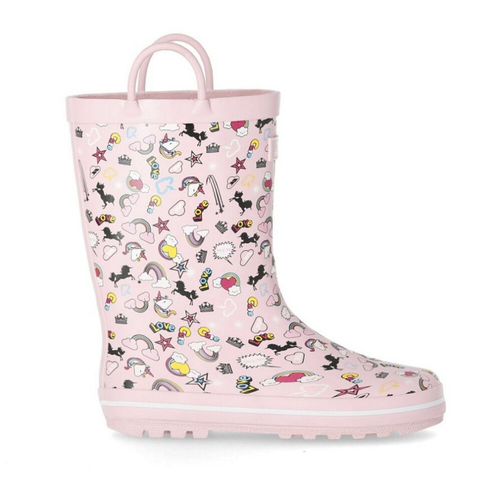 Trespass Childrens/Kids Starryton Wellington Boots - Pink - Size: 2 Uk