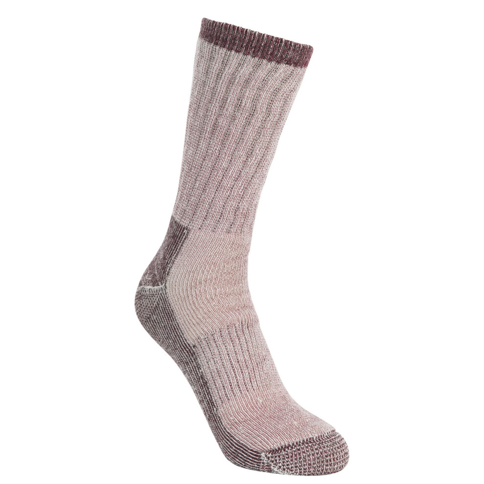 (3/6 UK, Fig Marl) Trespass Womens/Ladies Springer Hiking Boot Socks (1 Pair)