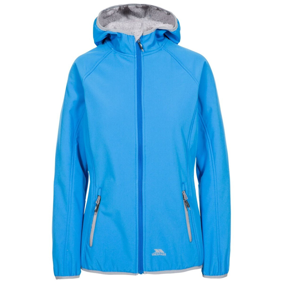 (XXS, Vibrant Blue) Trespass Womens Emery Softshell Fleece