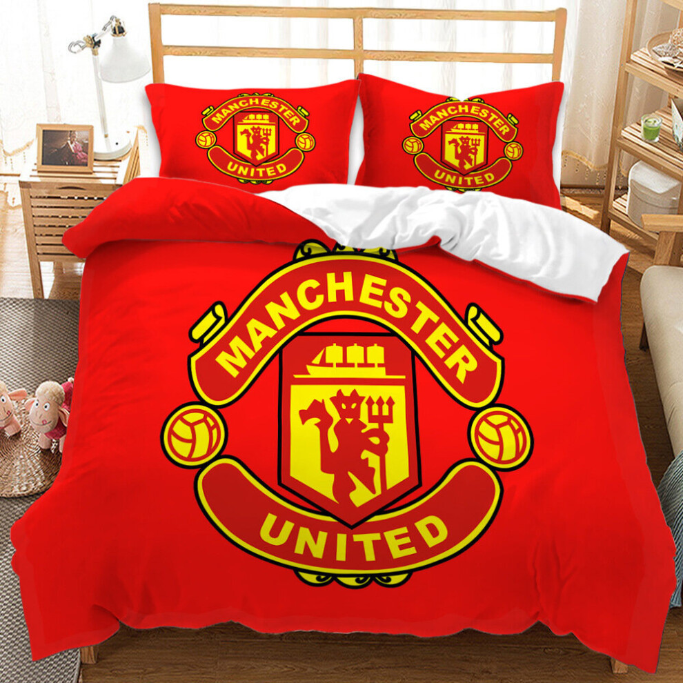 (Single) For Manchester United Fans Gift Bedding Duvet Cover