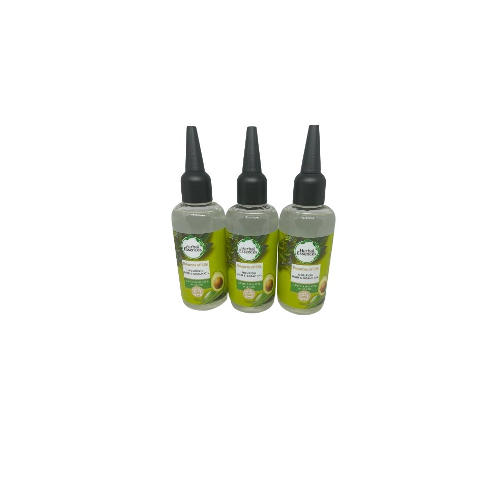 Herbal Essences Hair Scalp Nourish Oil Essences Of Life Avocado Oil & Aloe x 3