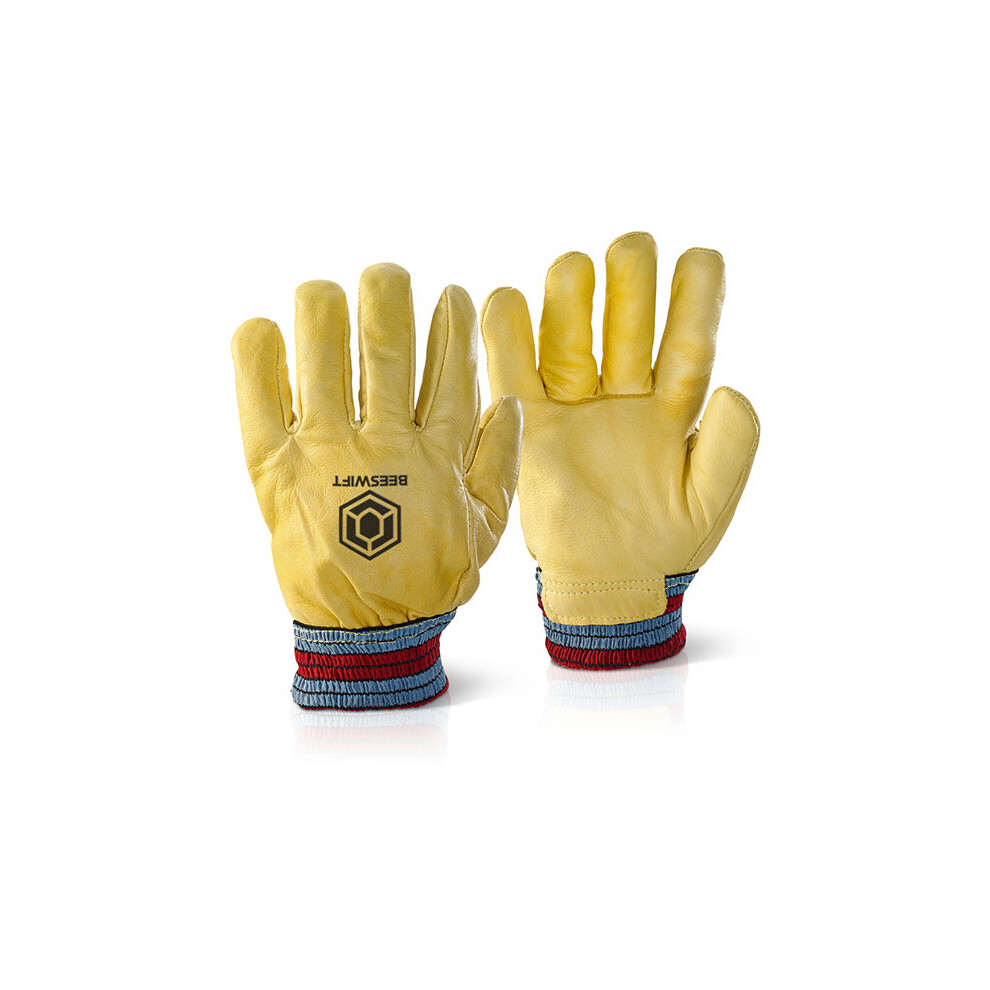 Beeswift Freezer Gloves One Piece Back Yellow 5030566348686