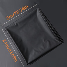(Black, 2m*2.1m) 1 Sheet BDSM Waterproof Adult Sex Bed Sheets, Mess-Proof Play Sheet For Adults