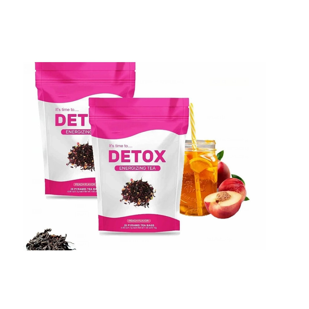 (56PCS/2Bag) 56PCS Detox Tea - All-Natural, Supports Healthy Weight, Helps Reduce Bloating