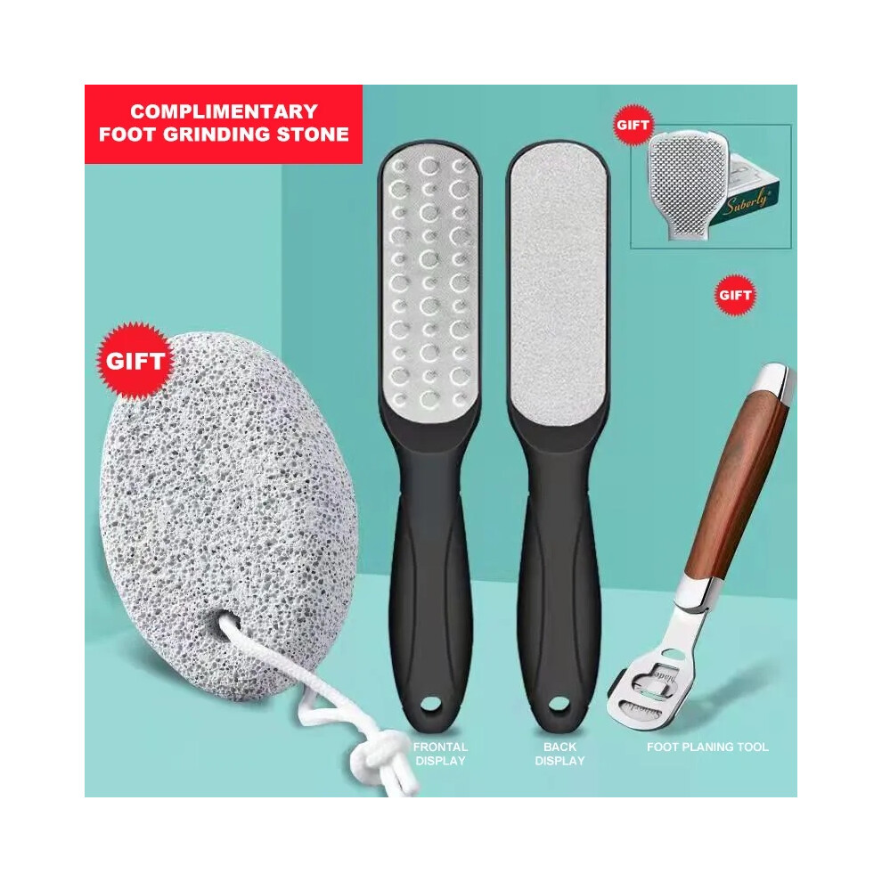 Flemye Black ( Combination) Pedicure Tools Sharpener Exfoliator Callus Shaver Heel Grinder Rubs Grinding Stone