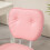 Vinsetto Vinsetto Vanity Task Chair with Adjustable Height, Armless, Pink 6