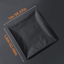 (Black, 39.37inch*62.99inch) 1 Sheet BDSM Waterproof Adult Sex Bed Sheets, Mess-Proof Play Sheet For Adults