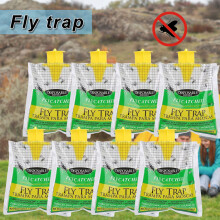 (8pcs) 8-Piece Eco-Friendly Outdoor Fly Traps - Disposable, No Power Needed