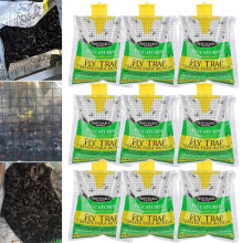 (10pcs) 10-Piece Eco-Friendly Outdoor Fly Traps - Disposable, No Power Needed