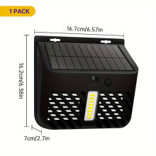 (1pc) 1pc Solar Bug Zapper Outdoor Mosquito Zapper With LED Light Fly Trap