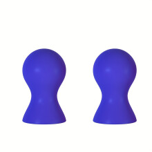 (Blue) 1 pair Silicone Nipple Suckers for Couples - Enhance Sensitivity and Pleasure with