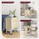 Homcom HOMCOM Mobile Drop Leaf Dining Table on Wheels with Storage Shelf Natural 3
