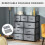 Homcom HOMCOM 9 Drawers Storage Chest Dresser Organizer Unit w/ Foldable Bin 5