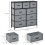 Homcom HOMCOM 9 Drawers Storage Chest Dresser Organizer Unit w/ Foldable Bin 2