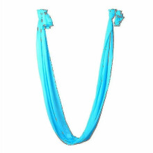 (Sky Blue) Yoga Swing Hammock Trapeze Sling Aerial Silk Set Anti-gravity Inversion Fitness