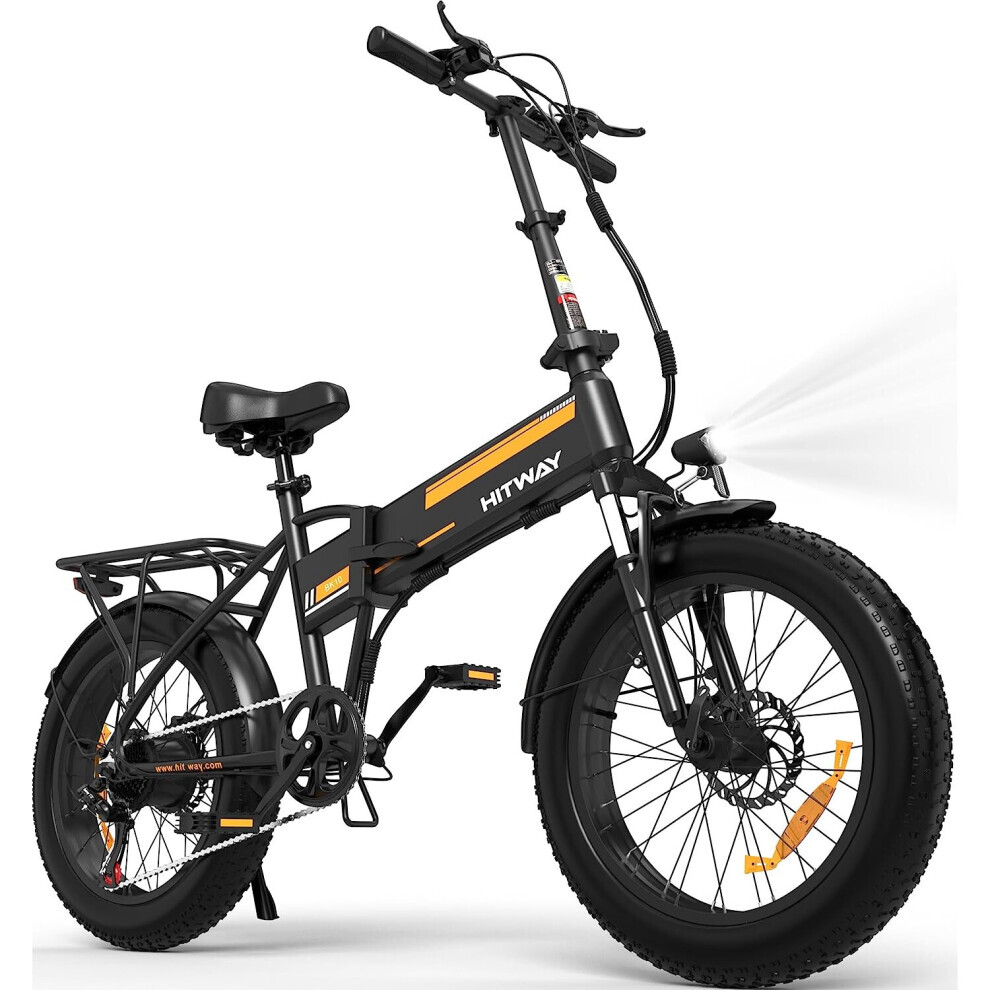 HITWAY BK10 E-Bike Adults 20" x4.0 Fat Tire 250W Motor Foldable E bike