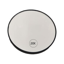 Anti-fog Magnifying Suction Cup Vanity Mirror 20x Handheld Magnifying With Handle,black