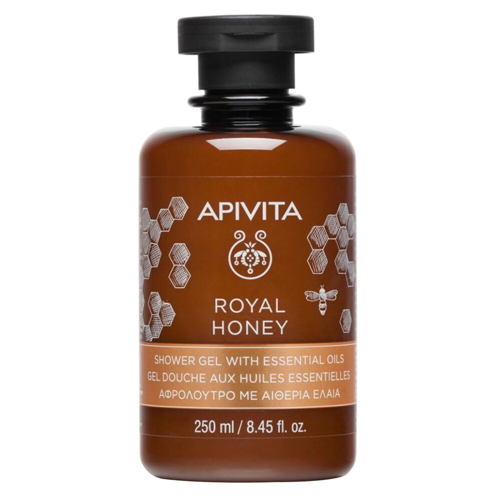 APIVITA Royal Honey Shower Gel Enriched with Moisturizing Royal Honey and Natural Ingredients for Soft Skin 250ml