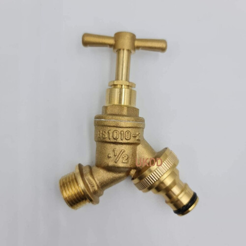 Outside Garden Tap Kit with Through Wall Flange with Fixings 2