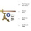 Outside Garden Tap Kit with Through Wall Flange with Fixings 7