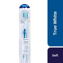 Sensodyne True White Soft Toothbrush, Plaque Removal, Stain Prevention, Extra Soft Bristles