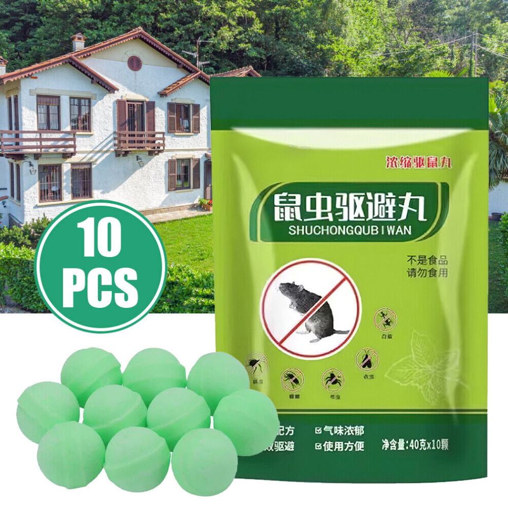 (1 Piece (10 Balls)) 10/20Pcs Mouse Mice Rodent Repellent Peppermint Balls to Repel Rats Deterrent UK