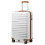 (20 inch) White ABS Hard Shell Suitcase With Optional Bags 1