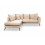 Gabriel Mink Velvet Corner Sofa LHC 2