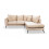 Gabriel Mink Velvet Corner Sofa RHC 2