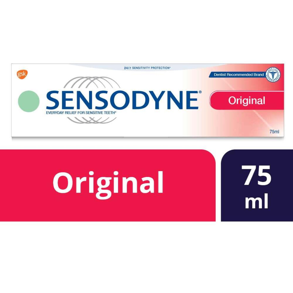 Sensodyne Original Toothpaste, Rebuild Enamel Strength For Strong