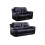 Henry Black Leather Electric Recliner 3+2 Seater Sofa Set 2