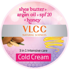 VLCC Spf 20|Pa+++ 3 In 1 Intensive Care Cold Cream Moisture & Increase Water Content In Skin 75g