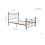 Birlea Emily 90cm 3FT Single black metal Bed Frame Bedstead with decorative finials 7